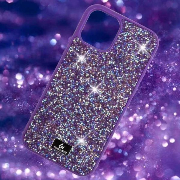 Чохол для iPhone 14 Pro Фіолетовий Bling World Rock Diamond - Зображення 2