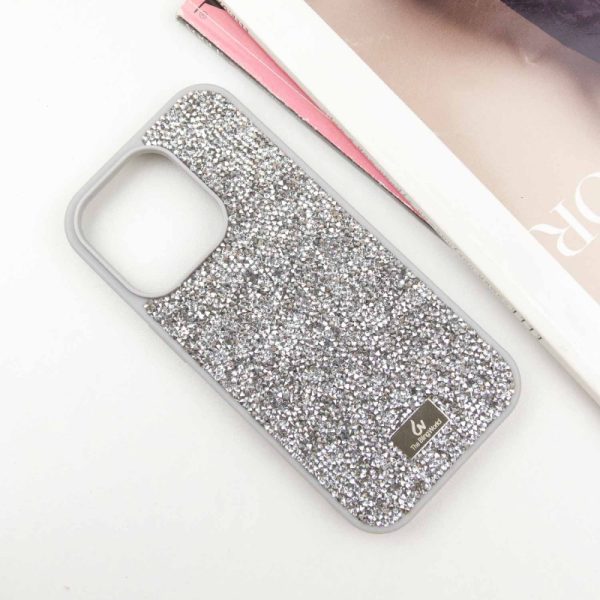 Чохол для iPhone 14 Pro Max Срібний Bling World Rock Diamond - Зображення 2