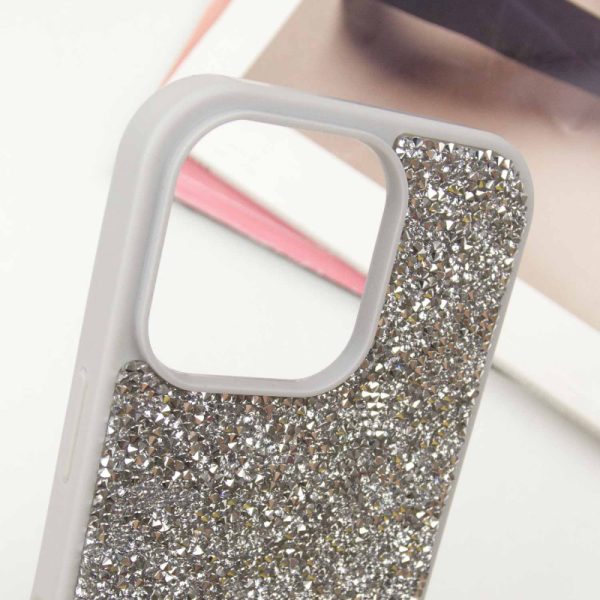 Чохол для iPhone 14 Pro Max Срібний Bling World Rock Diamond - Зображення 4