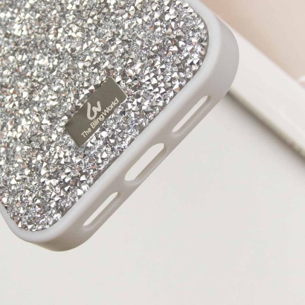 Чохол для iPhone 14 Pro Max Срібний Bling World Rock Diamond - Зображення 6
