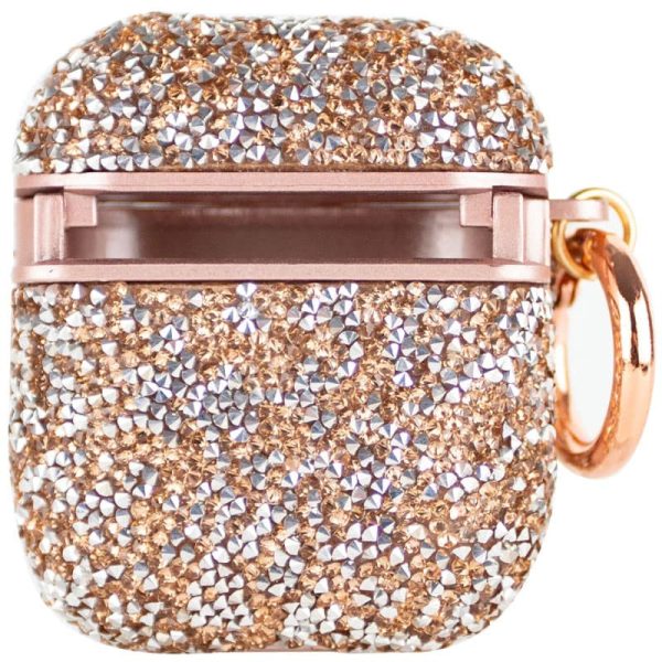 Чохол для навушників AirPods 1/2 Рожевий Bling World Rock Diamond - Зображення 2
