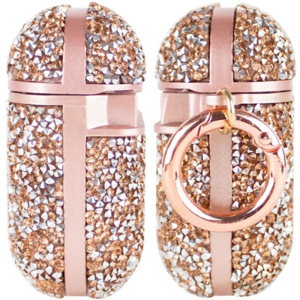 Чохол для навушників AirPods 1/2 Рожевий Bling World Rock Diamond - Зображення 3
