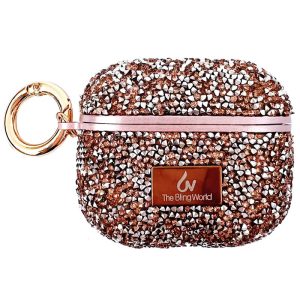 Чохол для навушників AirPods 3 Рожевий Bling World Rock Diamond
