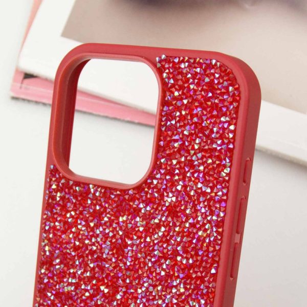Чохол для iPhone 14 Pro Max Червоний Bling World Rock Diamond - Зображення 5