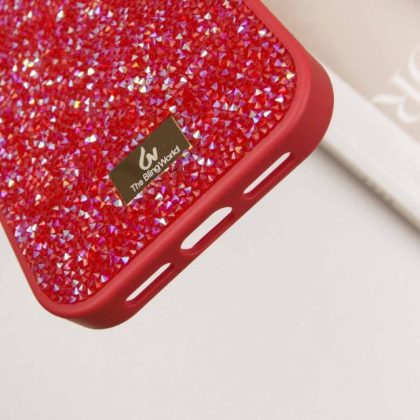 Чохол для iPhone 14 Pro Max Червоний Bling World Rock Diamond - Зображення 6