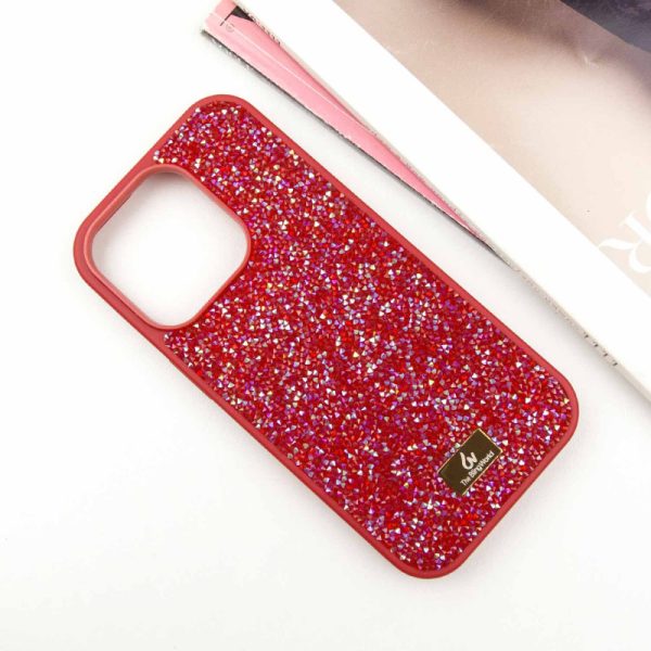 Чохол для iPhone 15 Pro Червоний Bling World Rock Diamond - Зображення 2
