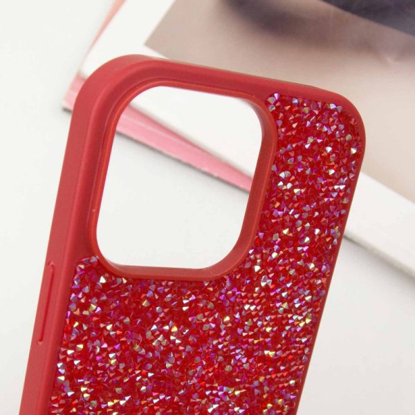 Чохол для iPhone 15 Pro Червоний Bling World Rock Diamond - Зображення 4