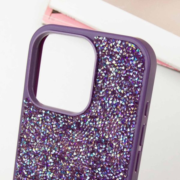 Чохол для iPhone 15 Pro Фіолетовий Bling World Rock Diamond - Зображення 5