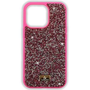 Чохол для iPhone 15 Pro Max Рожевий Bling World Rock Diamond