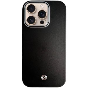 Чохол для iPhone 14 Pro Max Чорний PC+Leather SGP with MagSafe