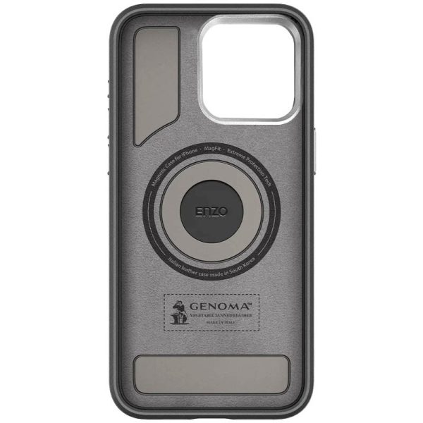 Чохол для iPhone 14 Pro Max Чорний PC+Leather SGP with MagSafe - Зображення 2