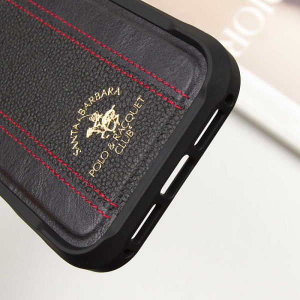 Шкіряний чохол для Apple iPhone 16 Pro Чорний Polo Santa Barbara Barton - Зображення 6
