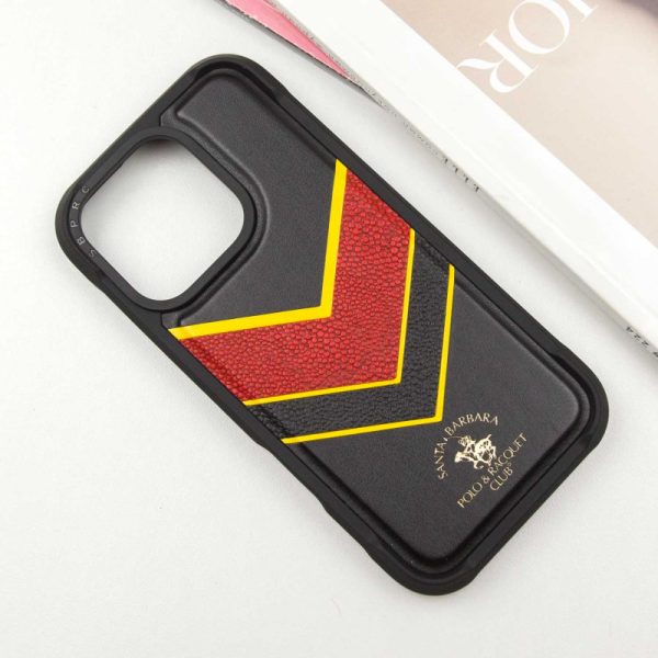 Шкіряний чохол для Apple iPhone 16 Pro Чорний Polo Santa Barbara Barton - Зображення 4