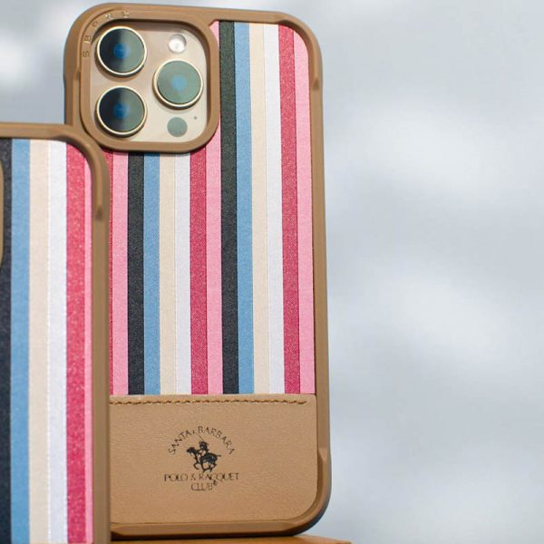 Шкіряний чохол для Apple iPhone 16 Pro Золотий Polo Santa Barbara Isaac - Зображення 6