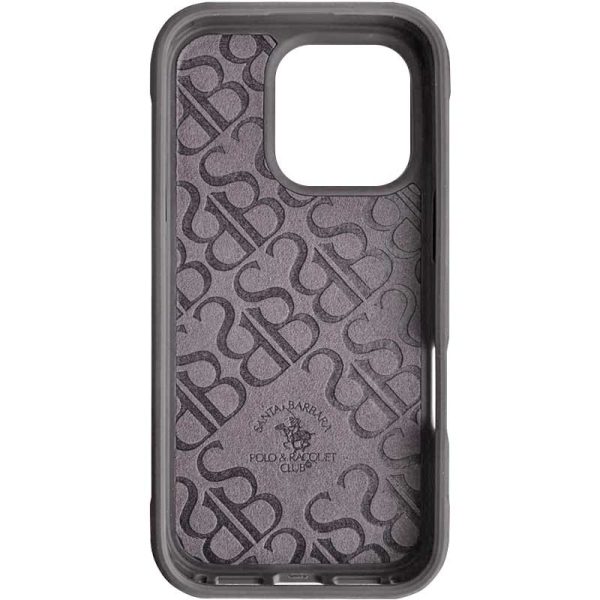 Шкіряний чохол для Apple iPhone 16 Pro Max Сірий Polo Santa Barbara Isaac - Зображення 2
