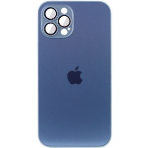Чохол для iPhone 11 Pro Синій TPU+Glass Sapphire Матовий case