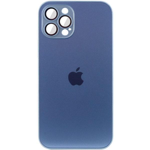 Чохол для iPhone 11 Pro Синій TPU+Glass Sapphire Матовий case