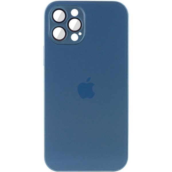 Чохол для iPhone 11 Pro Синій TPU+Glass Sapphire Матовий case