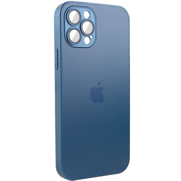 Чохол для iPhone 11 Pro Синій TPU+Glass Sapphire Матовий case - Зображення 2