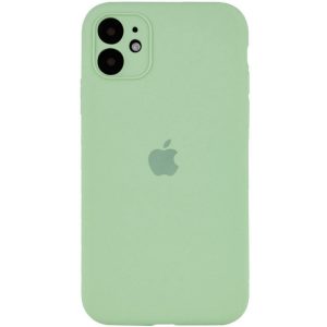Чохол для iPhone 12 Зелений Silicone Case Full Camera Protective
