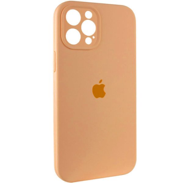 Чохол для iPhone 12 Pro Помаранчевий Silicone Case Full Camera Protective - Зображення 2