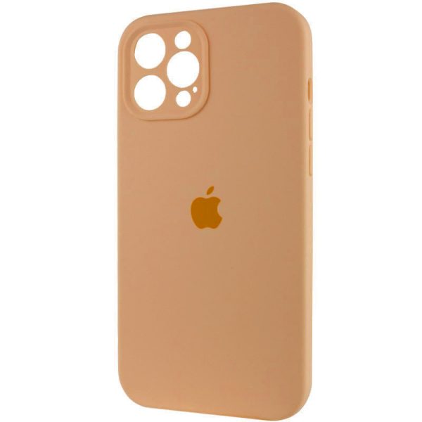 Чохол для iPhone 12 Pro Помаранчевий Silicone Case Full Camera Protective - Зображення 3