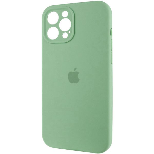 Чохол для iPhone 12 Pro Max Зелений Silicone Case Full Camera Protective - Зображення 3