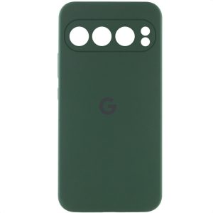 Чохол для Google Pixel 9 Pro Зелений Silicone Cover Lakshmi Full Camera with Logo