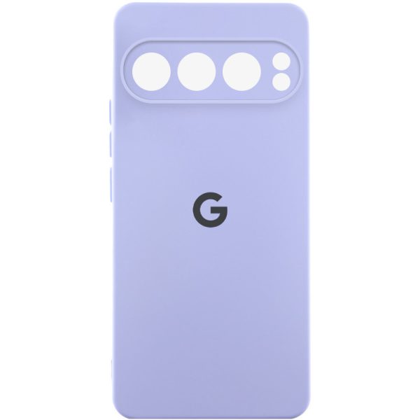 Чохол для Google Pixel 9 Pro Фіолетовий Silicone Cover Lakshmi Full Camera with Logo