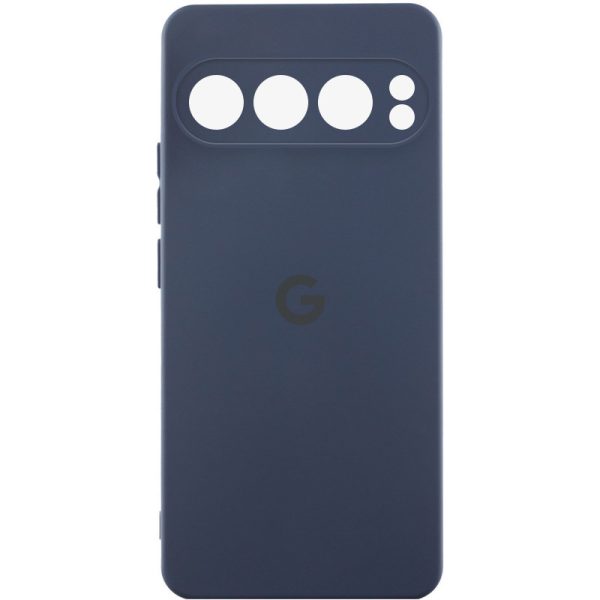 Чохол для Google Pixel 9 Pro Синій Silicone Cover Lakshmi Full Camera with Logo