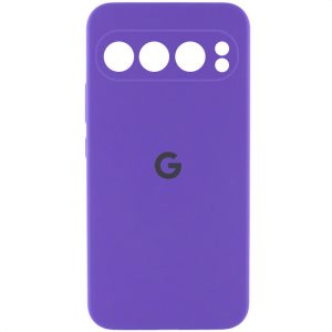 Чохол для Google Pixel 9 Pro Фіолетовий Silicone Cover Lakshmi Full Camera with Logo