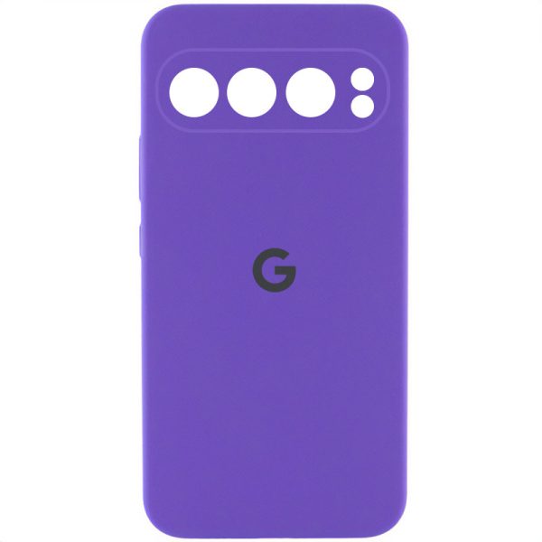 Чохол для Google Pixel 9 Pro Фіолетовий Silicone Cover Lakshmi Full Camera with Logo