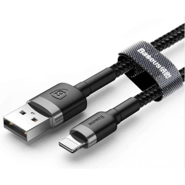 Дата кабель Baseus Cafule Lightning Cable 2.4A (1m) (CALKLF-B) - Зображення 2