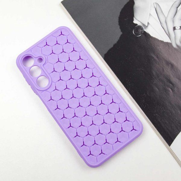 Чохол для Samsung Galaxy A24 4G Фіолетовий TPU Honeycomb - Зображення 3