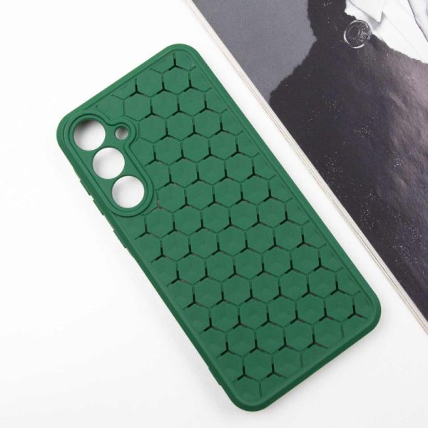 Чохол для Samsung Galaxy A35 Зелений TPU Honeycomb - Зображення 2
