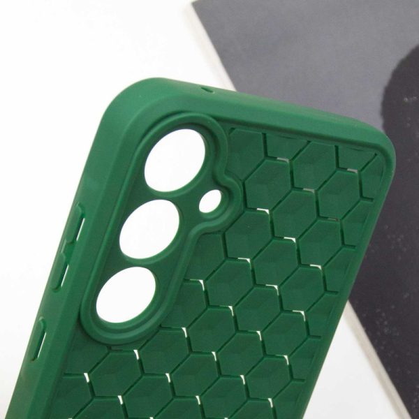 Чохол для Samsung Galaxy A35 Зелений TPU Honeycomb - Зображення 5