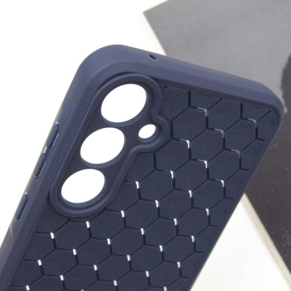 Чохол для Samsung Galaxy A35 Синій TPU Honeycomb - Зображення 5