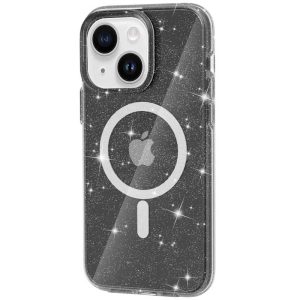 Чохол для iPhone 15 Plus Чорний TPU Galaxy Sparkle (MagFit)
