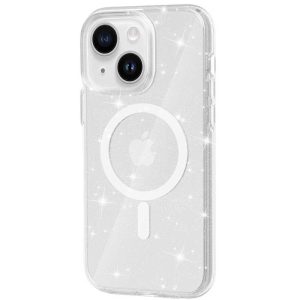 Чохол для iPhone 15 Plus Прозорий TPU Galaxy Sparkle (MagFit)