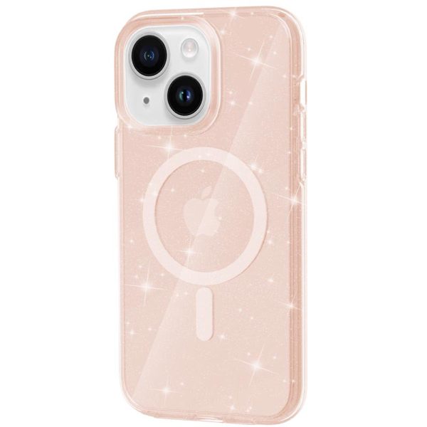Чохол для iPhone 15 Plus Золотий TPU Galaxy Sparkle (MagFit)