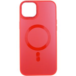 Чохол для iPhone 15 Червоний TPU+Glass Sapphire Midnight Open Camera with MagSafe