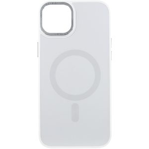 Чохол для iPhone 15 Plus Білий TPU+Glass Sapphire Midnight Open Camera with MagSafe