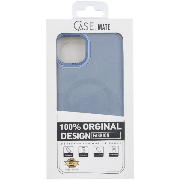 Чохол для iPhone 15 Plus Блакитний TPU+Glass Sapphire Midnight Open Camera with MagSafe - Зображення 6