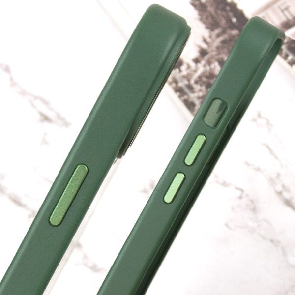 Чохол для iPhone 15 Plus Зелений TPU+Glass Sapphire Midnight Open Camera with MagSafe - Зображення 5