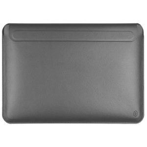 Чохол для ноутбука 14.2" з шутчної шкіри з підставкою WIWU SKIN PRO Portable Stand Sleeve Сірий