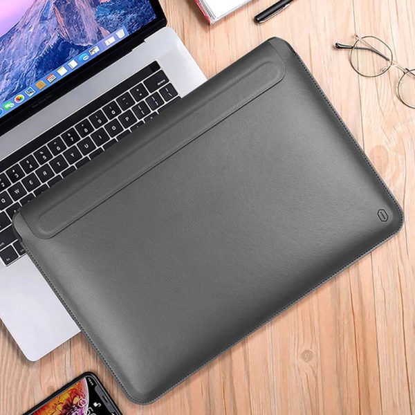 Чохол для ноутбука 13.3" з шутчної шкіри WIWU Air Skin Pro II Сірий - Зображення 4