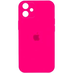 Чохол для iPhone 11 Рожевий Silicone Case Square Full Camera Protective