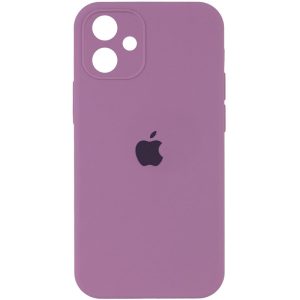 Чохол для iPhone 11 Ліловий Silicone Case Square Full Camera Protective