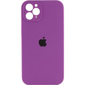 Чохол для iPhone 11 Pro Фіолетовий Silicone Case Square Full Camera Protective