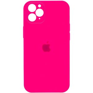 Чохол для iPhone 11 Pro Рожевий Silicone Case Square Full Camera Protective